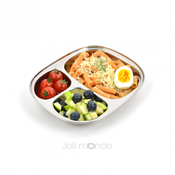 Plateau inox 3 parts - Kids - JOLI MONDE