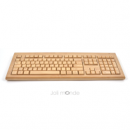 Clavier & souris sans fils en bambou