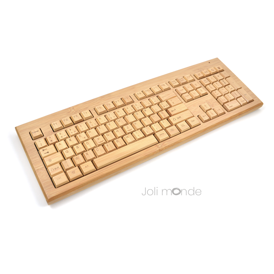 Clavier & souris sans fils en bambou