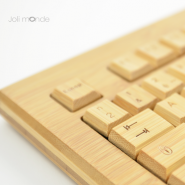 Clavier & souris sans fils en bambou
