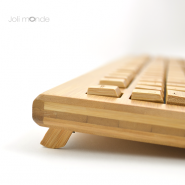 Clavier & souris sans fils en bambou