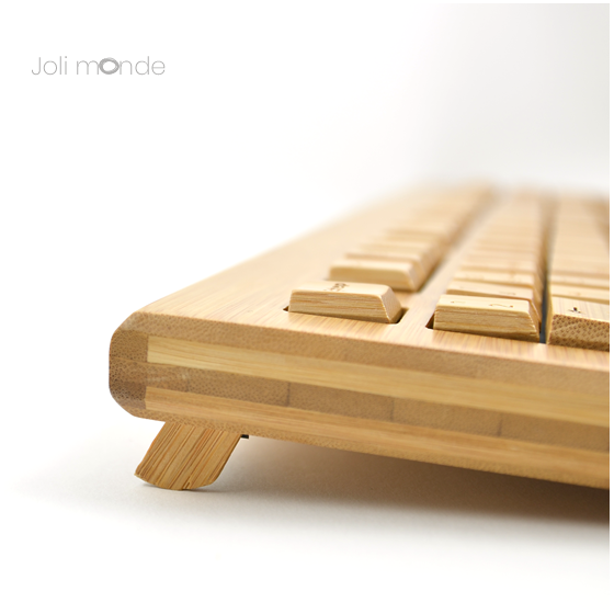Clavier & souris sans fils en bambou