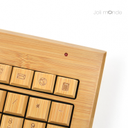 Clavier & souris sans fils en bambou