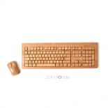 Clavier & souris sans fils en bambou