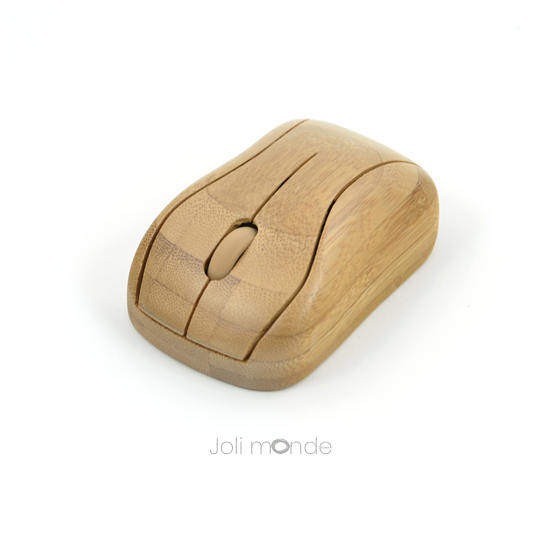 Clavier & souris sans fils en bambou