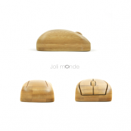 Clavier & souris sans fils en bambou