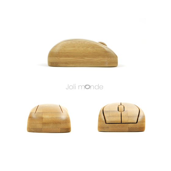 Clavier & souris sans fils en bambou