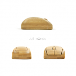 Clavier & souris sans fils en bambou