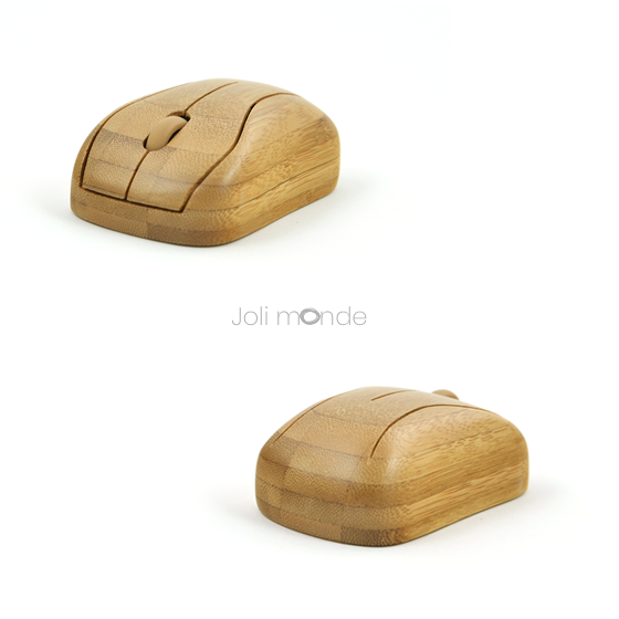 Clavier & souris sans fils en bambou