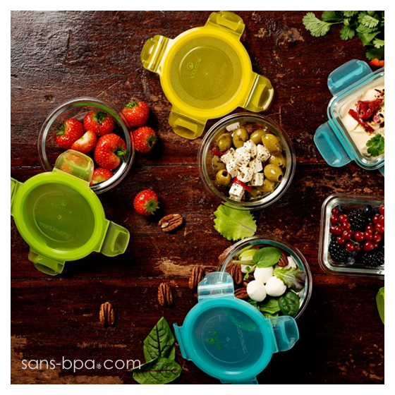 Ensemble 3 contenants verre - Snack Cube 150ml