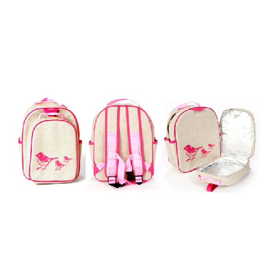 Cartable maternelle lin enduit Squale