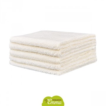 5 débarbouillettes BAMBOU