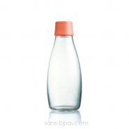 Gourde verre 500 ml - PINK FLUO