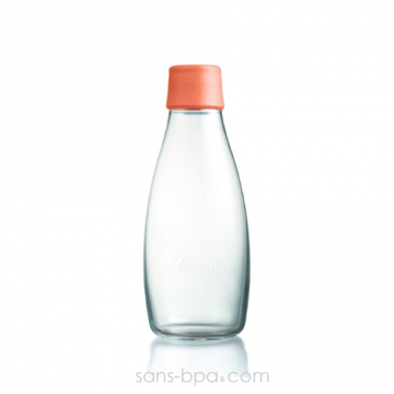 Gourde verre 500 ml - PINK FLUO