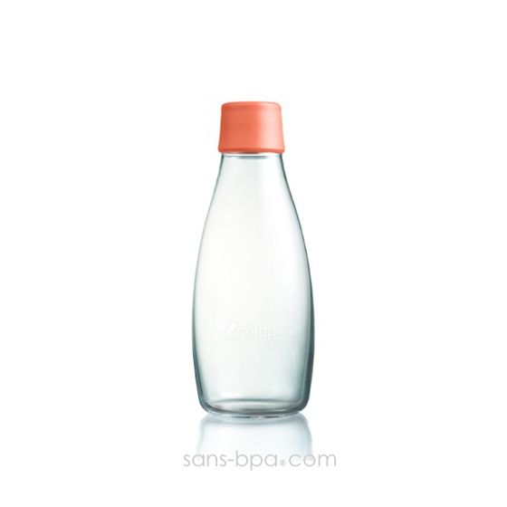 Gourde verre 500 ml - PINK FLUO