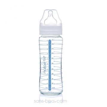 Biberon verre 330ml - Silicone - NATAE
