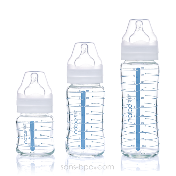 Biberon verre 330ml - Silicone