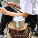 Boite repas isotherme 100% inox - 850 ml