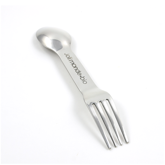 In Steel, couverts 2-en-1 inox