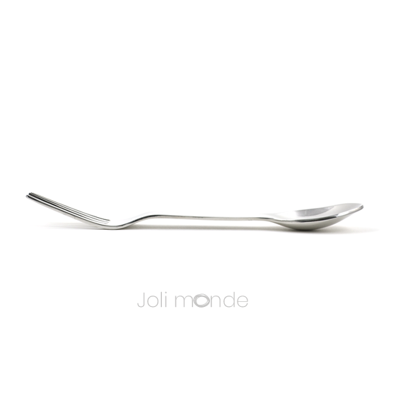 In Steel, couverts 2-en-1 inox