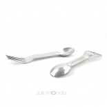 Ensemble 2 couverts 2-en-1 inox - In Steel