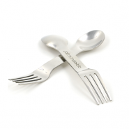 Ensemble 4 couverts 2-en-1 inox - In Steel