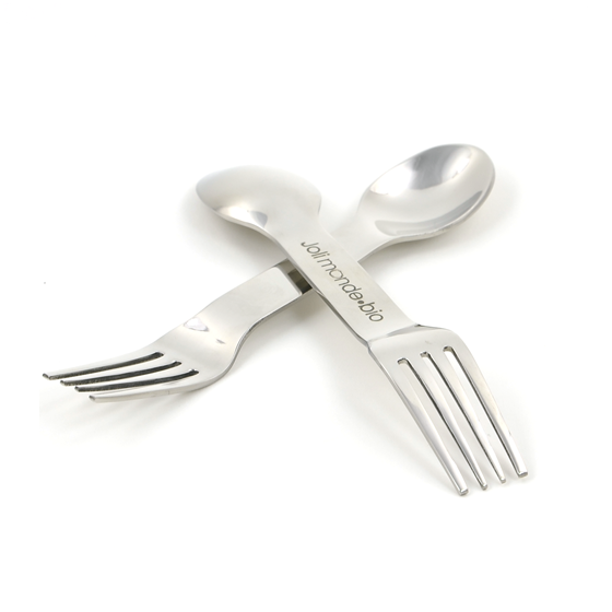 Ensemble 4 couverts 2-en-1 inox - In Steel