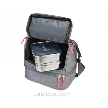 Sac isotherme - Gris / Rose 2