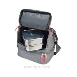 Sac isotherme - Gris / Rose