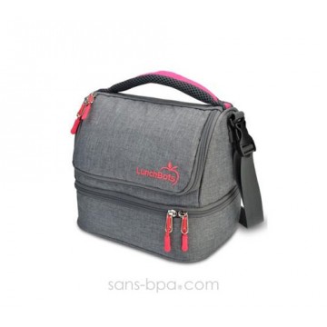Sac isotherme - Gris / Rose