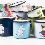 Assiette fer émaillé - Moomin Bleu