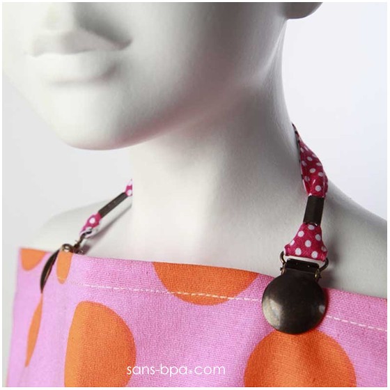 Duo serviette & son attache - ROUGE A POIS