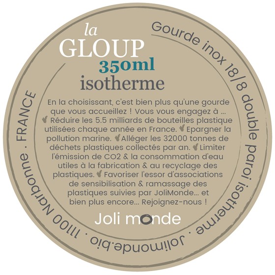 Gourde inox 400 ml - La GLOUP isotherme