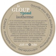 Gourde inox 750 ml - La GLOUP isotherme