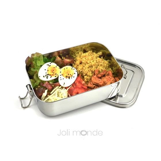 Boite inox La Rectangle Étanche 1600ml