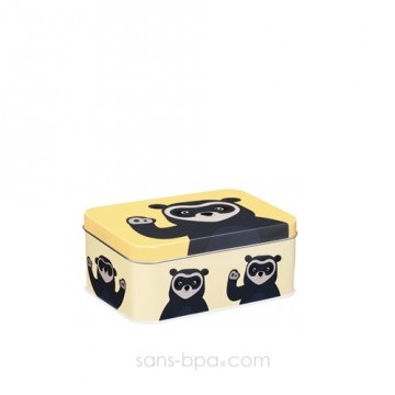 Boite métal rectangle OURSON JAUNE
