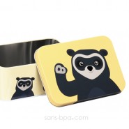 Boite métal rectangle OURSON JAUNE