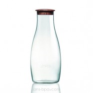 Carafe verre 1200 ml - Bois