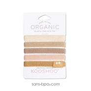 5 élastiques à cheveux BIO zéro plastique - Acidulés