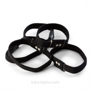 5 élastiques à cheveux BIO zéro plastique - Noir