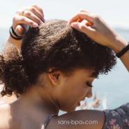 5 élastiques à cheveux BIO zéro plastique - Noir