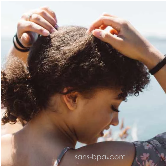 5 élastiques à cheveux BIO zéro plastique - Noir