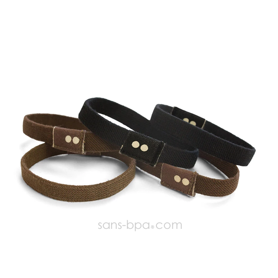 5 élastiques à cheveux BIO zéro plastique - Chocolat Noir