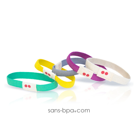 5 élastiques à cheveux BIO zéro plastique - Acidulés