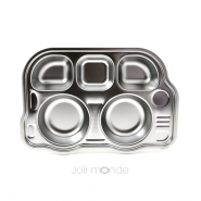 P'tit Bus - Plateau repas 5 compartiments Kids