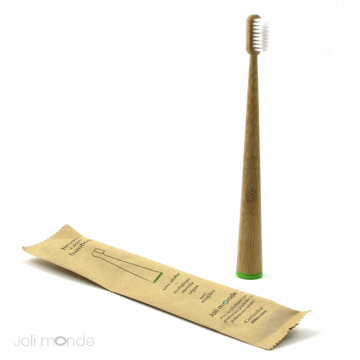 Brosse à dents bambou - CONICOLOR - Green - JOLI MONDE
