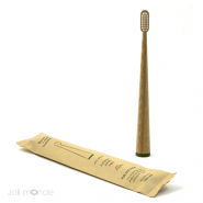 Brosse à dents bambou - CONICOLOR - Kaki