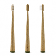 Brosse à dents bambou - CONICOLOR - Kaki