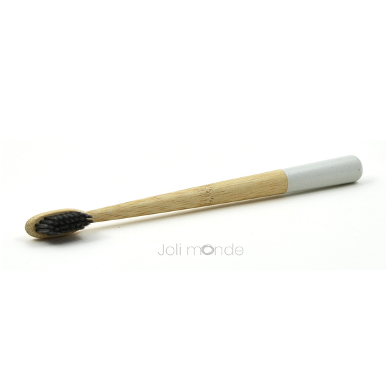 Brosse à dents bambou - RONDOCOLOR - Gris Crème
