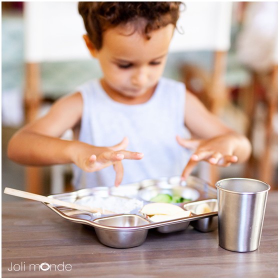P'tit Bus - Plateau repas 5 compartiments Kids